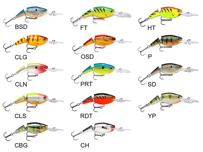 Rapala Shad Rap 10点セット RAPALA Jointed Shad Rap | Fauna Hengelsport